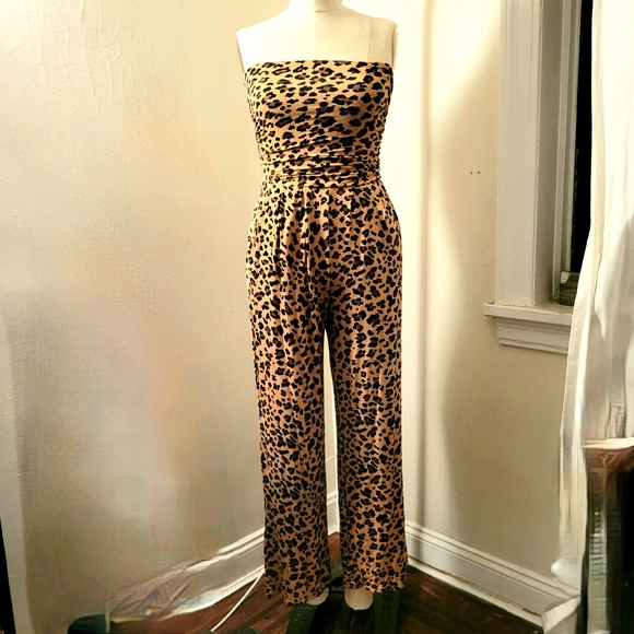 SHEIN Pants - Leopard Print Jumpsuit